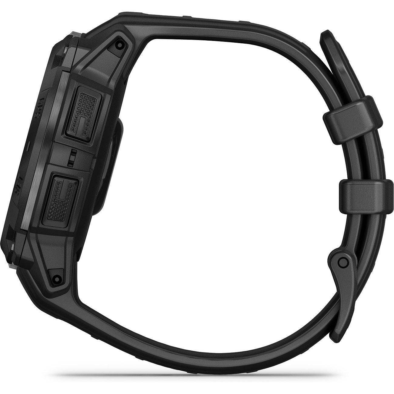 Garmin Smartwatch mit Kunststoffgehäuse und Metall.