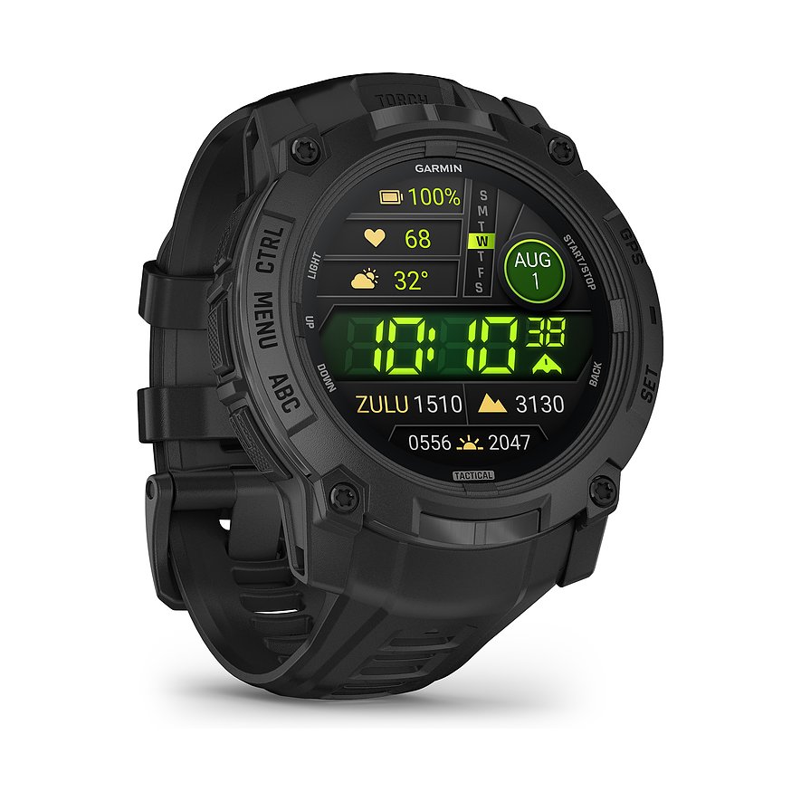 Garmin Smartwatch Instinct 010-03020-50, Unisex, Kunststoff, Metall, Armband: Silikon, Lithium-Ionen Akku, digital