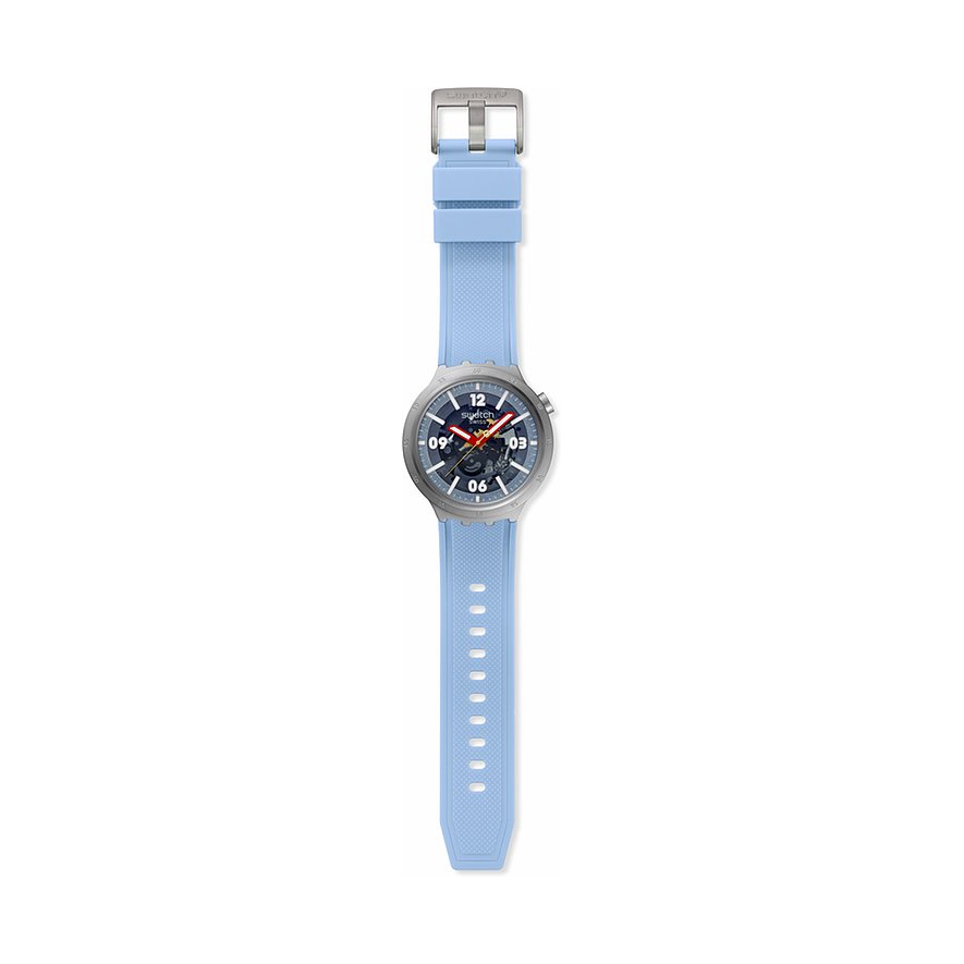 Swatch Unisexuhr 2505 SWATCH ESSENTIALS SB07S122, Unisex, Edelstahl, Armband: Silikon, Quarz, analog