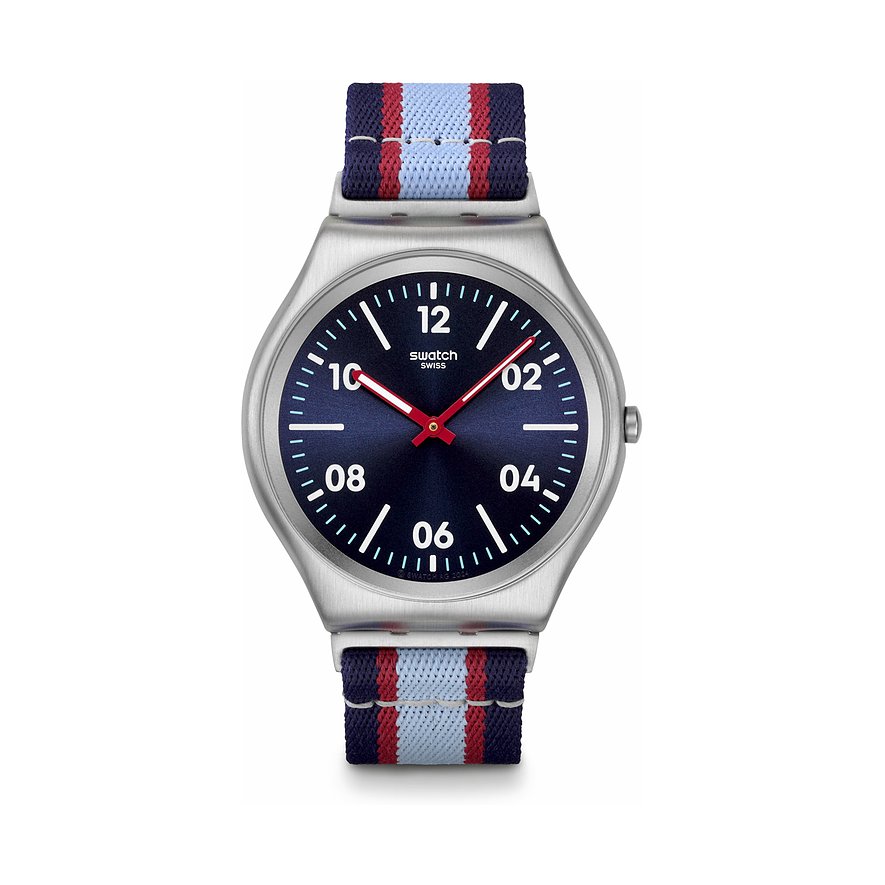 Swatch Unisexuhr 2505 SWATCH ESSENTIALS SS07S148, Unisex, Edelstahl, Armband: Kautschuk, Quarz, analog