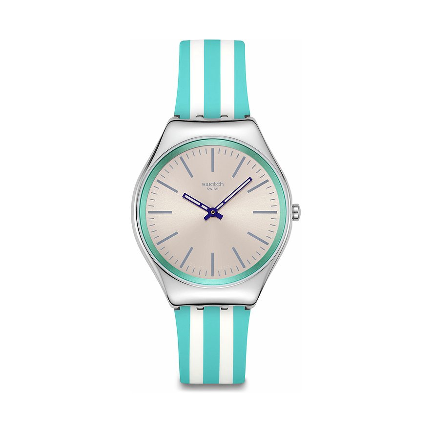 Swatch Unisexuhr 2505 SWATCH ESSENTIALS SYXS160, Unisex, Edelstahl, Armband: Silikon, Quarz, analog