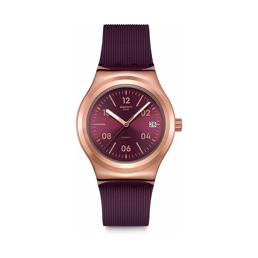 Swatch Unisexuhr 2505 SWATCH ESSENTIALS YIG401, Unisex, Edelstahl, Armband: Silikon, Automatik, analog