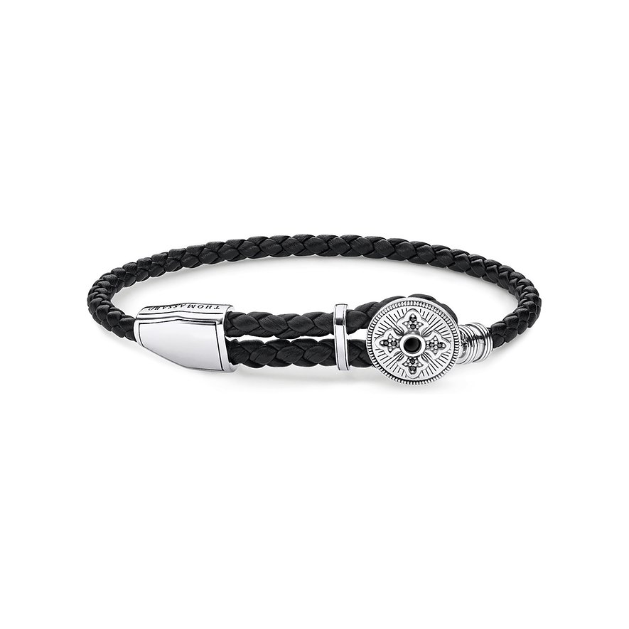 2. Chance - Thomas Sabo Armband A1861-949-11-L25v, Herren, 925er Silber, schwarz