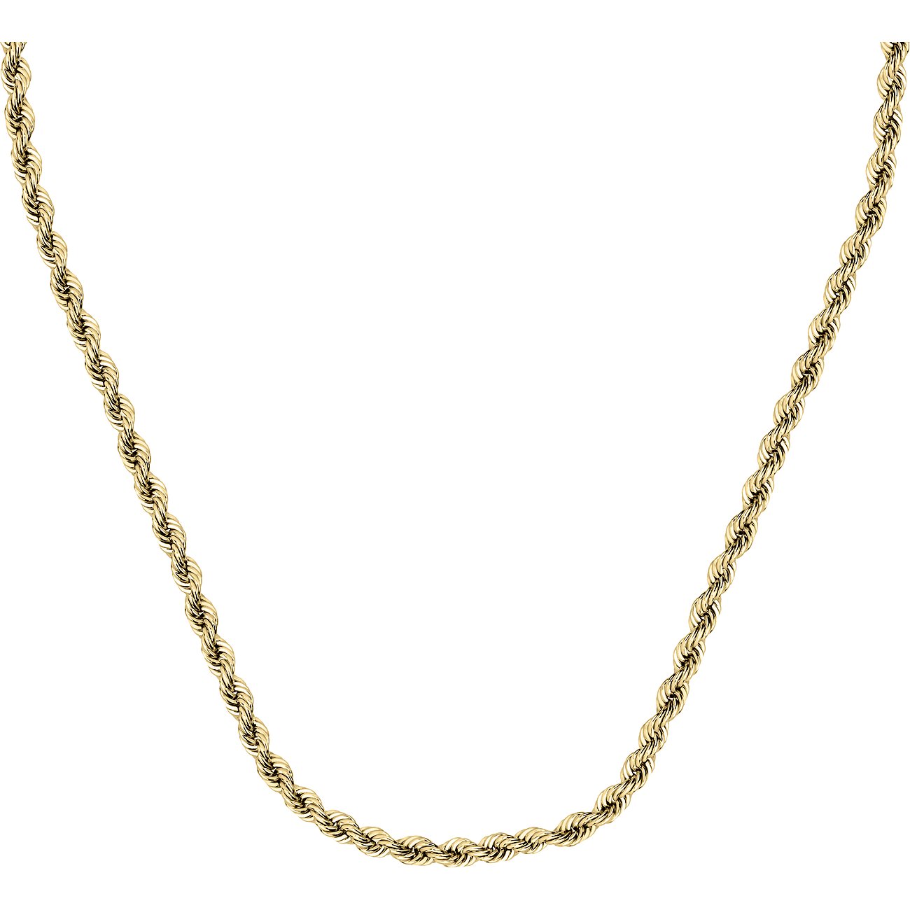 CHRIST Halsschmuck: Eine detailreiche, gedrehte Halskette aus Gelbgold 585 glänzt vor einem weißen Hintergrund.