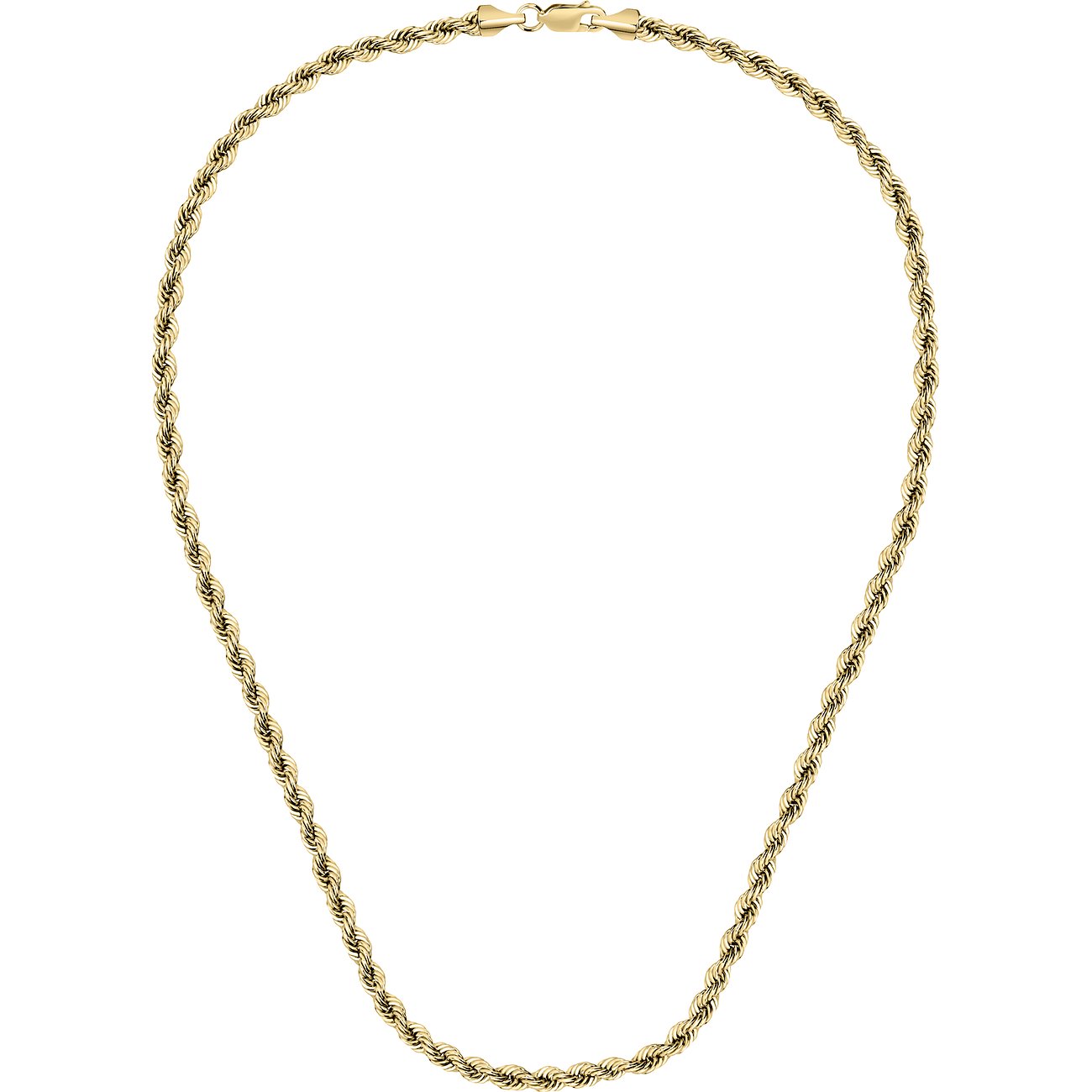 CHRIST Halsschmuck aus 585er Gelbgold, eine gedrehte Kette mit filigranen Gliedern und einem Karabinerverschluss.