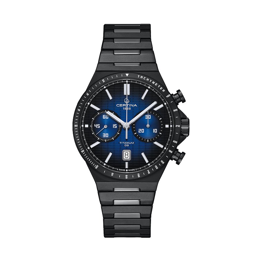 Certina Chronograph DS-7 Chrono Auto C0434274404100, Herren, Titan, Armband: Titan, Automatik, analog