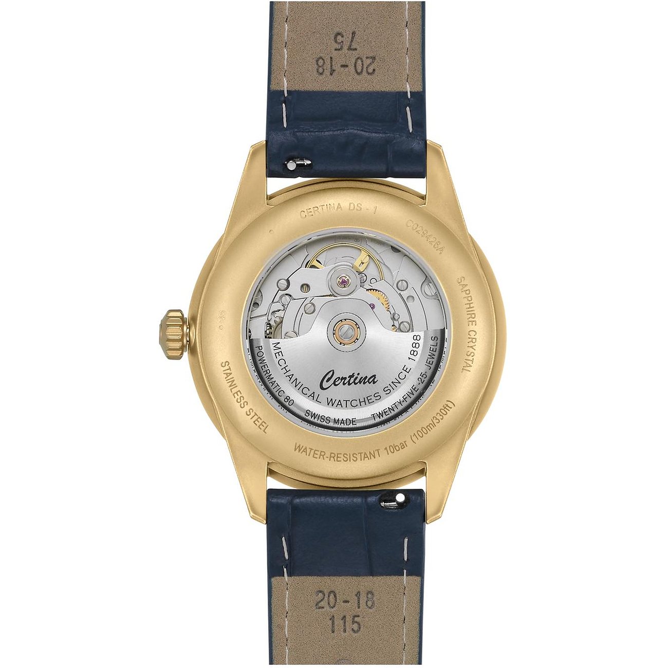 Certina Herrenuhr mit Edelstahlgehäuse und Automatikwerk.