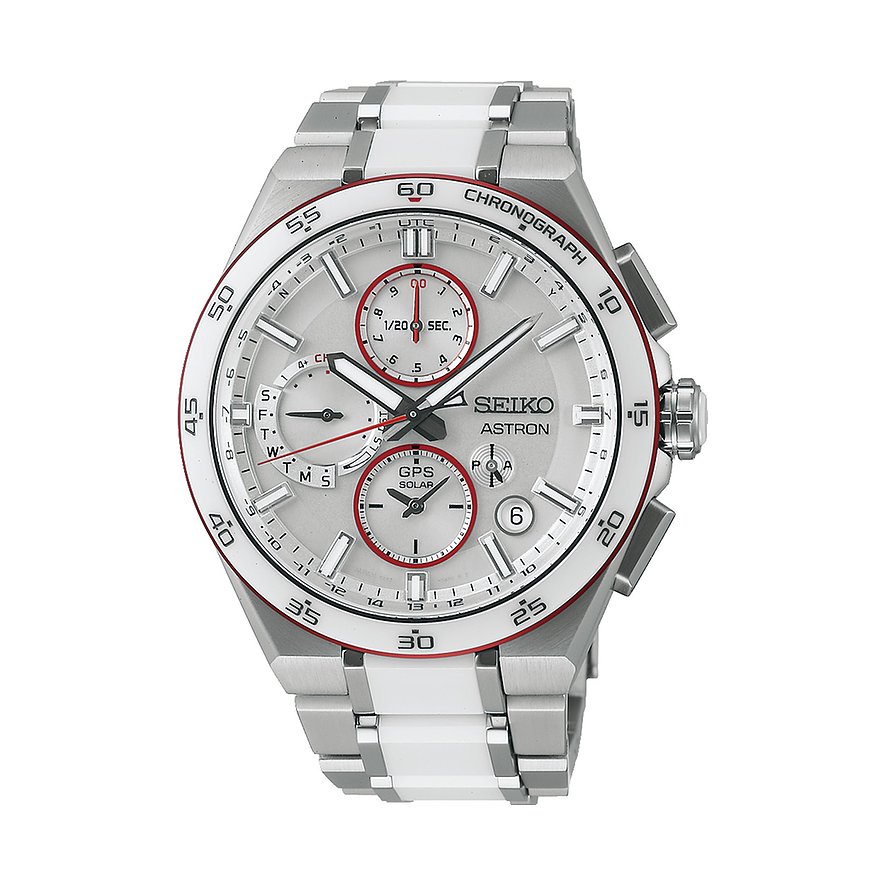 Seiko Smartwatch Aston GPS Solar Limited Edition SSH173J1, Herren, Titan, Armband: Titan, Solar, analog