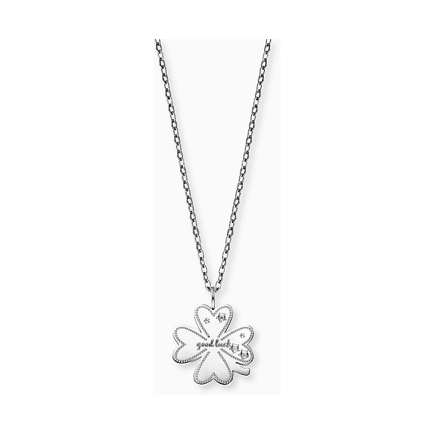 Engelsrufer Kette, Zirkonia, Damen, Edelstahl, silber