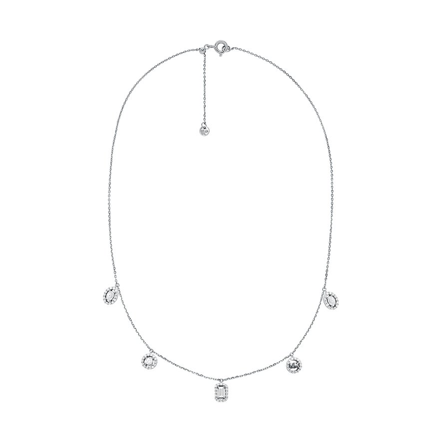 Michael Kors Kette Kors Brilliance, Zirkonia, Damen, 925er Silber, silber