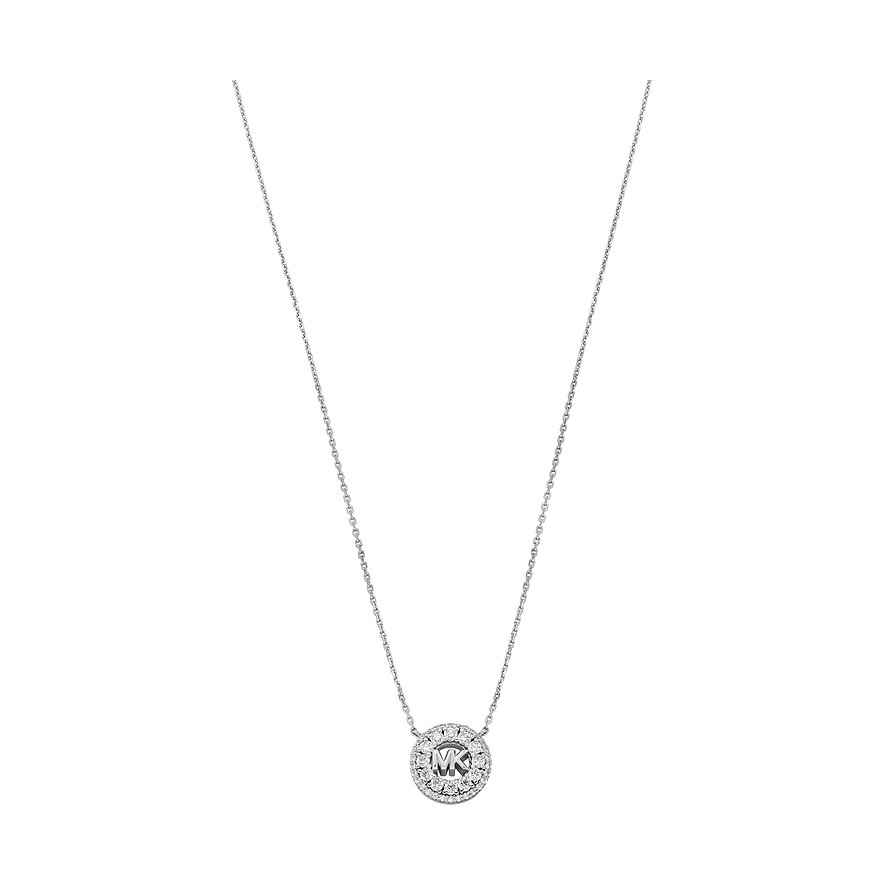 Michael Kors Kette Kors MK, Zirkonia, Damen, 925er Silber, silber