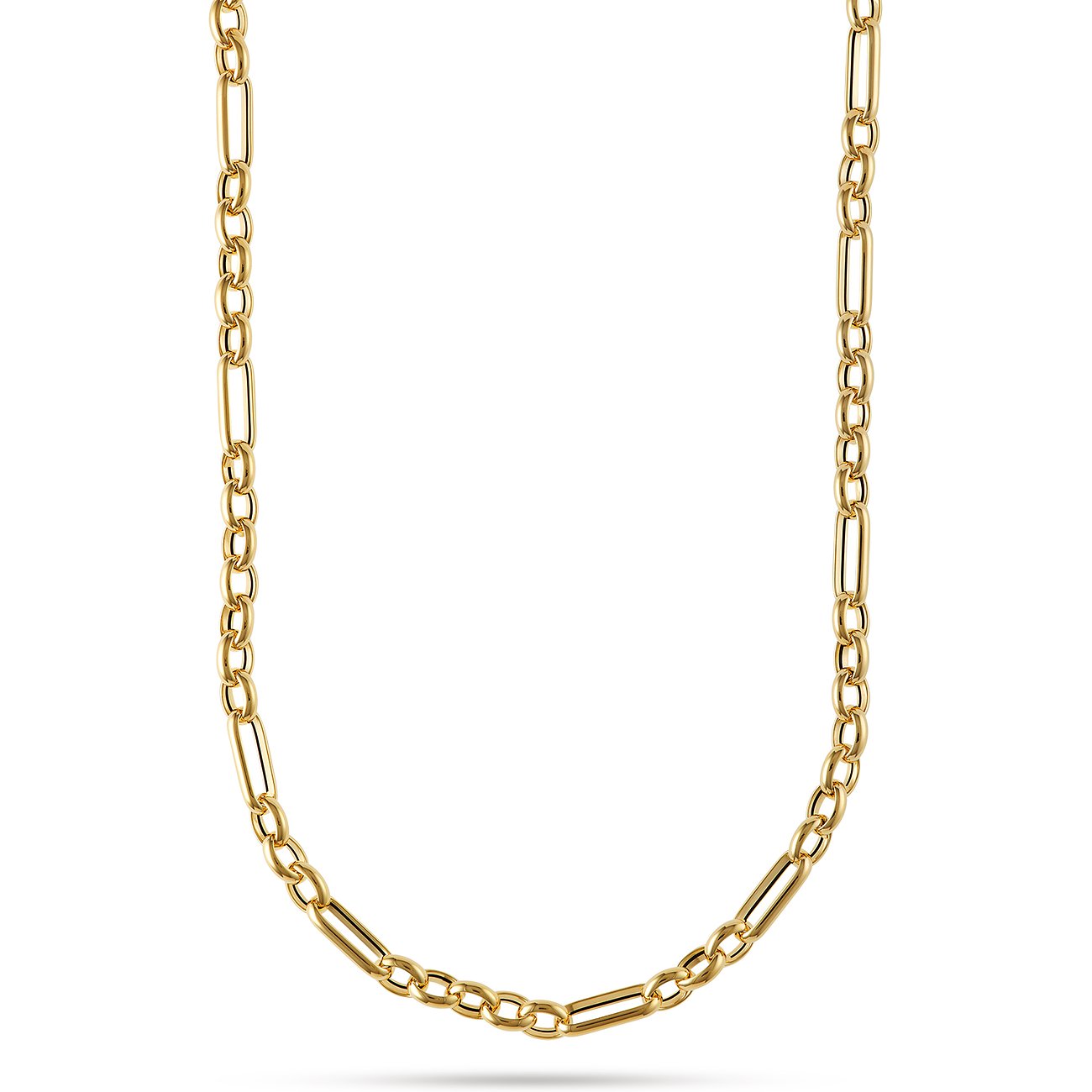 CHRIST Halsschmuck aus 585 Gelbgold, eine feingliedrige, goldene Kette, die elegant fällt und glänzt.