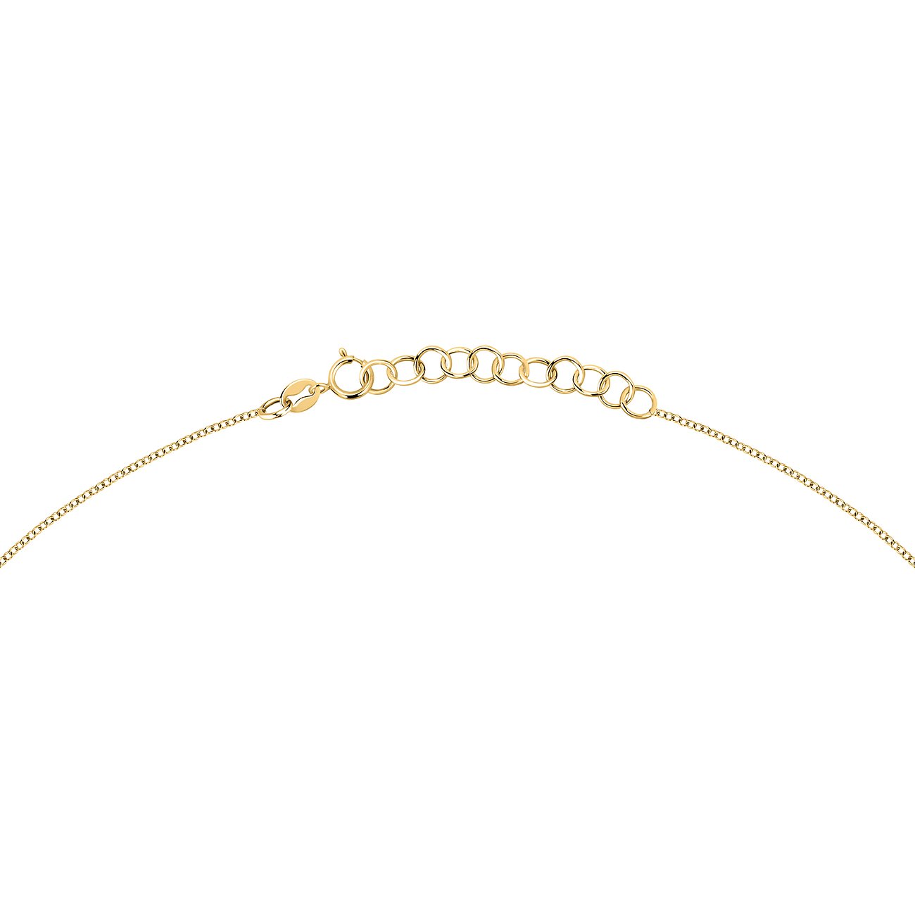 CHRIST Halsschmuck aus 585er Gelbgold und Weißgold, mit einem Verschluss und Verlängerungskettchen.