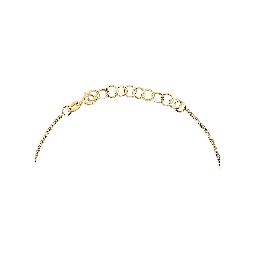 CHRIST 585 Gelbgold Armschmuck mit Ankerverschluss und runden, größenverstellbaren Kettengliedern