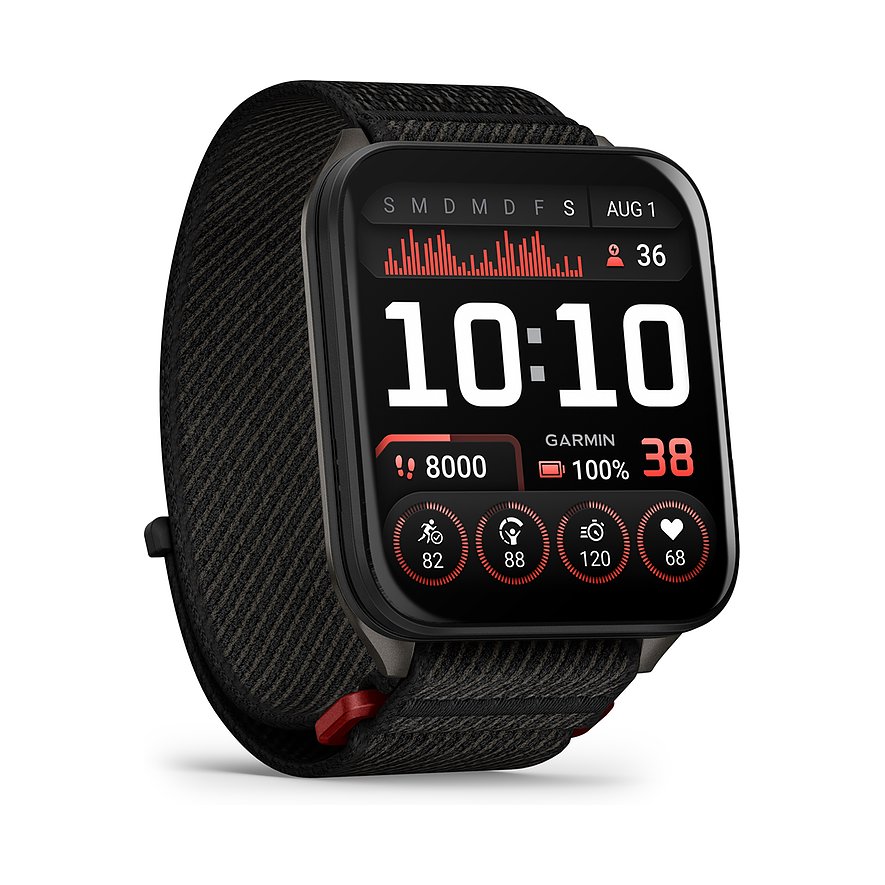 Garmin Smartwatch Venu X1 010-02980-02, Unisex, Kunststoff, Metall, Armband: Nylon, Lithium-Ionen Akku, digital