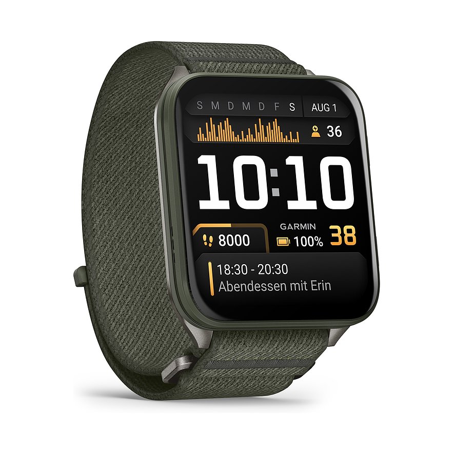 Garmin Smartwatch Venu X1 010-02980-03, Unisex, Kunststoff, Metall, Armband: Nylon, Lithium-Ionen Akku, digital