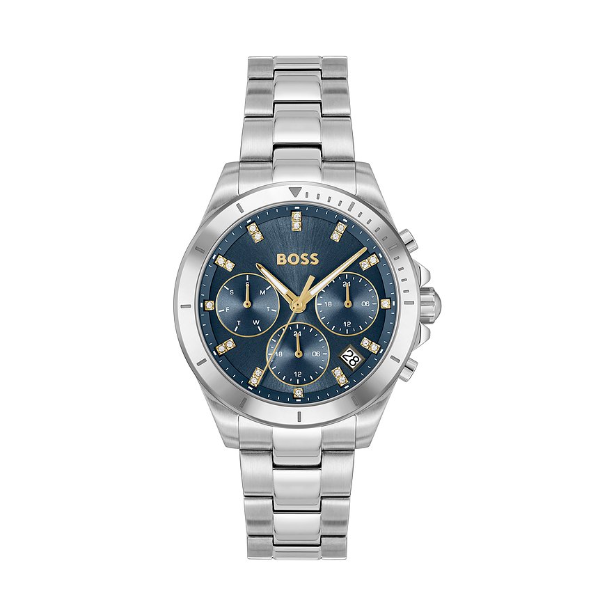 Boss Damenuhr Alley 1502826, Damen, Edelstahl, Armband: Edelstahl, Quarz