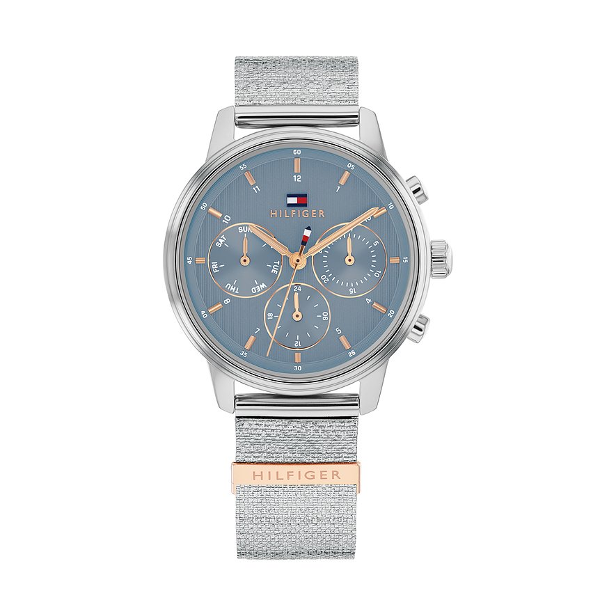 Tommy Hilfiger Damenuhr Blake 1782807, Damen, Edelstahl, Armband: Edelstahl, Quarz, analog