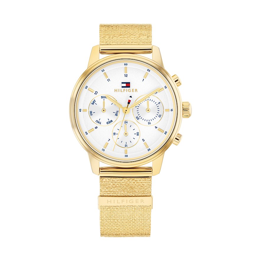 Tommy Hilfiger Damenuhr Blake 1782808, Damen, Edelstahl, Armband: Edelstahl, Quarz, analog