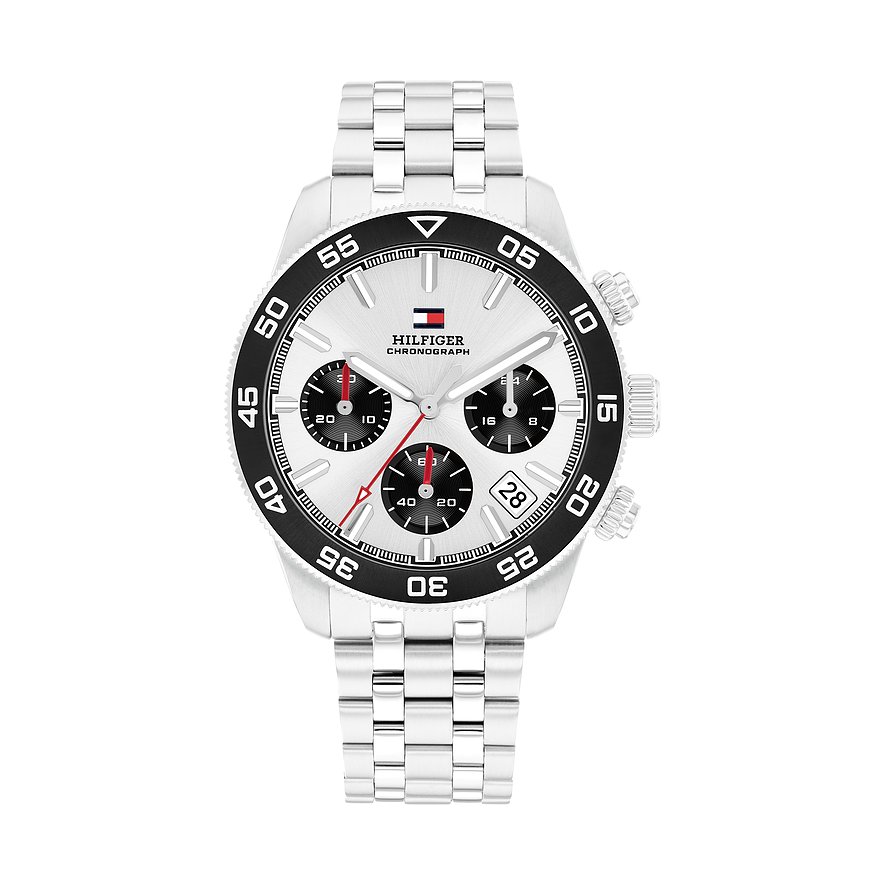 Tommy Hilfiger Chronograph Th85 Chronograph 1792215, Herren, Edelstahl, Aluminium, Armband: Edelstahl, Quarz, analog