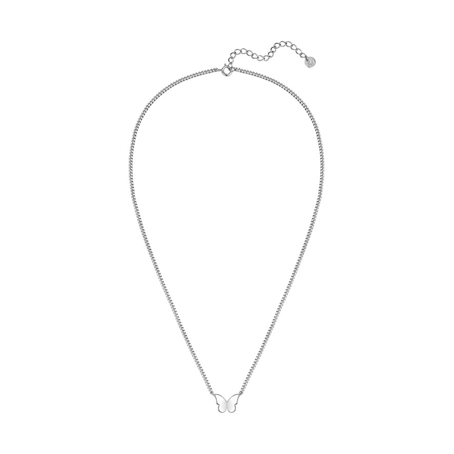 Glanzstücke München, collana in argento, catena minimalista con pendente a farfalla.