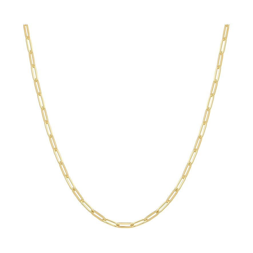 Ania Haie ketting van verguld 925 sterling zilver met lange schakels en een karabijnsluiting.