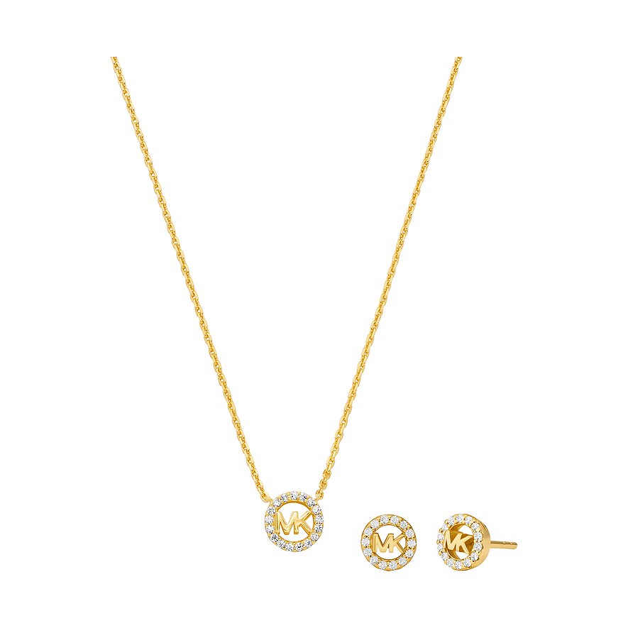 Michael Kors Schmuck-Set Holiday 2025, Zirkonia, Damen, 925er Silber, gold