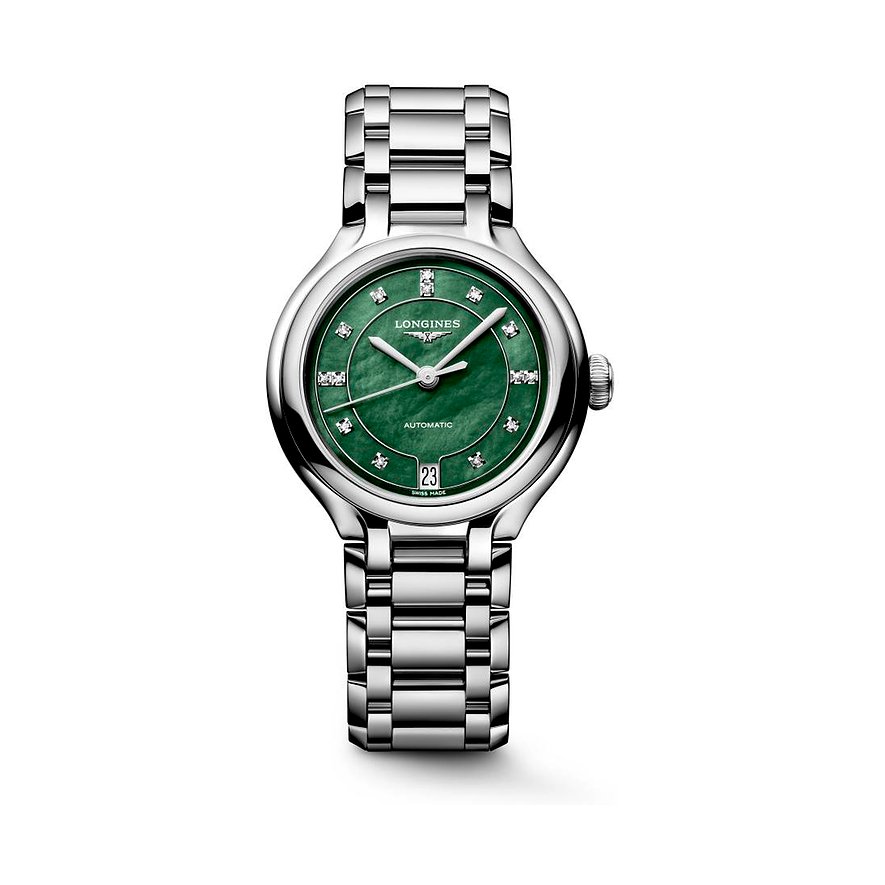 Longines Damenuhr LONGINES PRIMALUNA L81244076, Damen, Edelstahl, Armband: Edelstahl, Automatik, analog