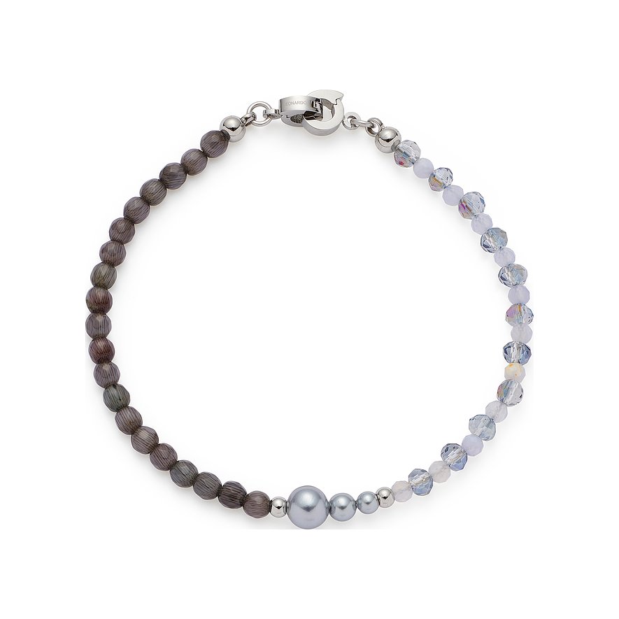Leonardo Armband Herbst/Winter 2025, Glasstein, Damen, Edelstahl, mehrfarbig