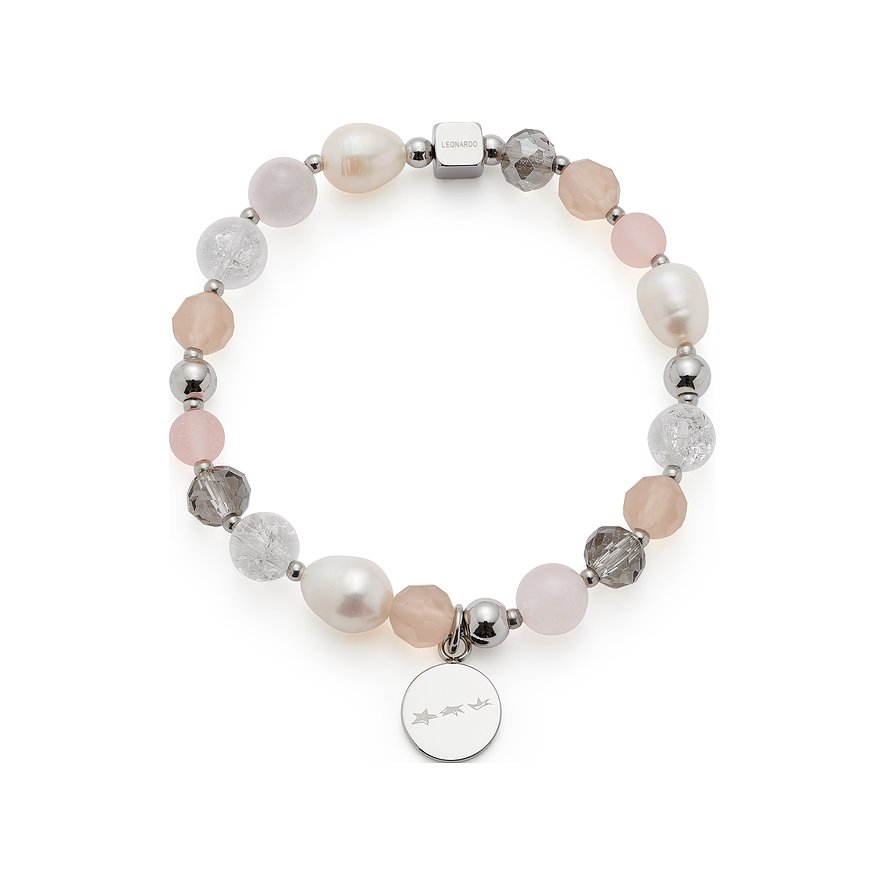 Leonardo Armband Herbst/Winter 2025, Glasstein, Damen, Edelstahl, silber