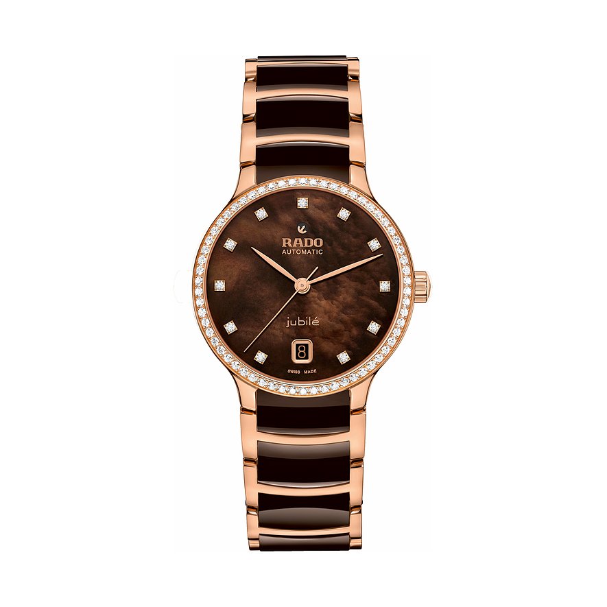 Rado Damenuhr Centrix R30230922, Damen, Edelstahl, Armband: Edelstahl, Keramik, Automatik, analog