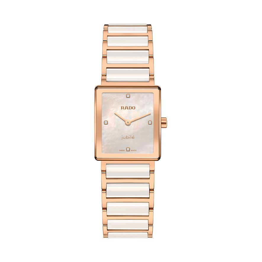 Rado Damenuhr Integral R20251902, Damen, Edelstahl, Armband: Edelstahl, Keramik, Quarz, analog