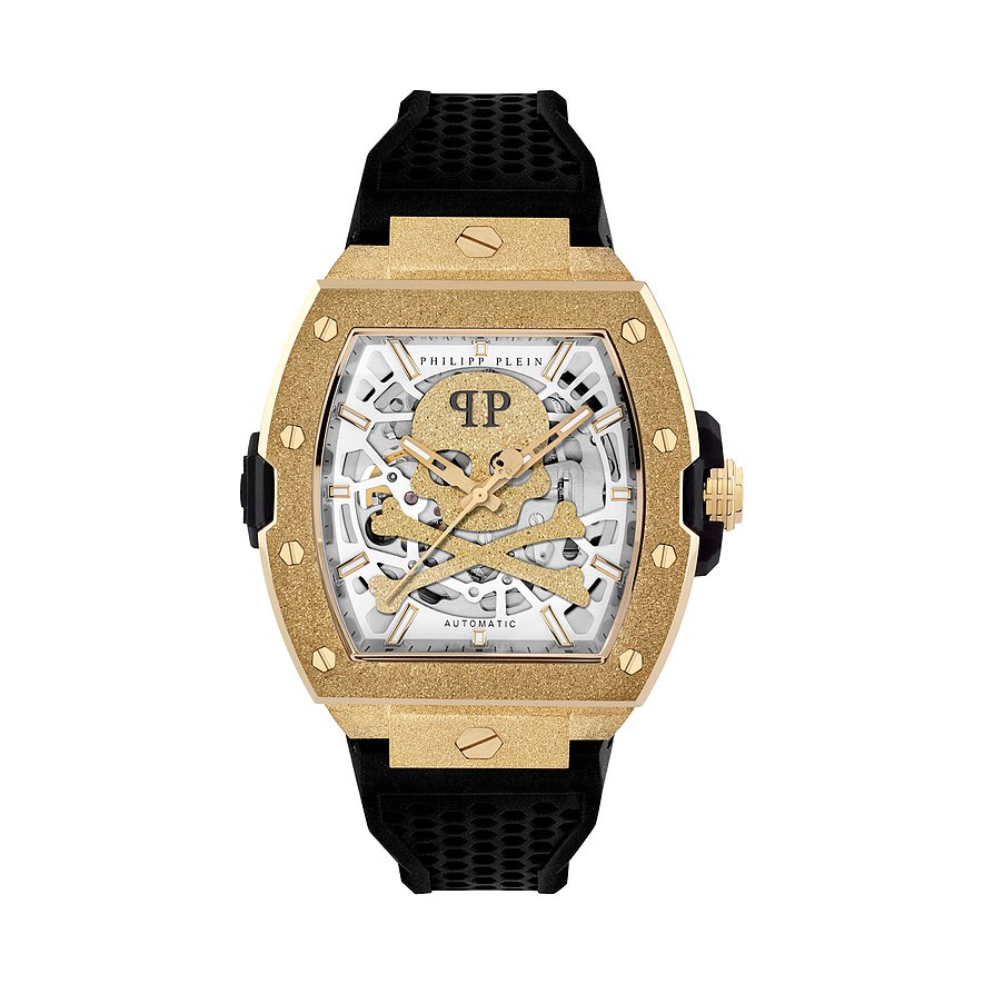 Philipp Plein Herrenuhr The Skeleton Frosted PWJFA1025