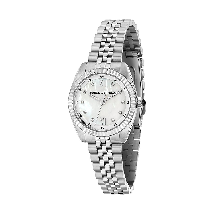 Karl Lagerfeld Karl Lagerfeld Damenuhr Timeless Code Mini R0553109506 Edelstahl