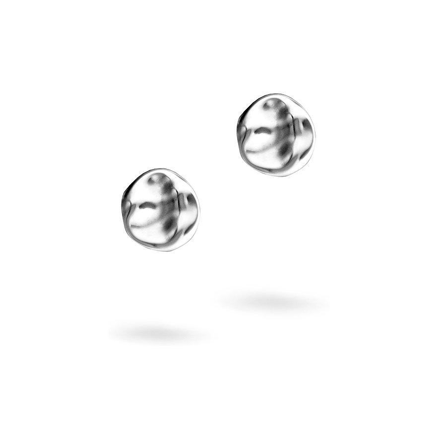 Due orecchini a perno Liebeskind in acciaio inossidabile, lucidi e di forma irregolare.