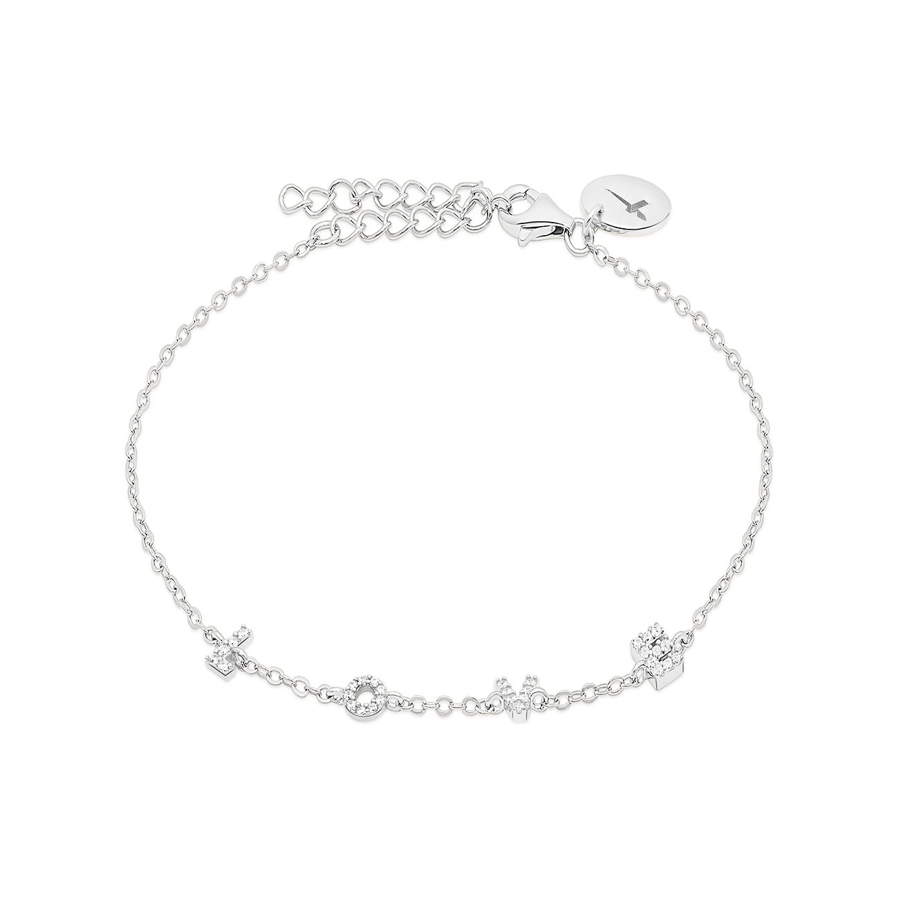 Tamaris Silber Armband mit Zirkonia-Schriftzug
