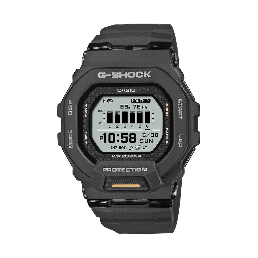 G-Shock Herrenuhr G-Squad GBD-200-1A1ER, Herren, Resin, Armband: Resin, Quarz, digital