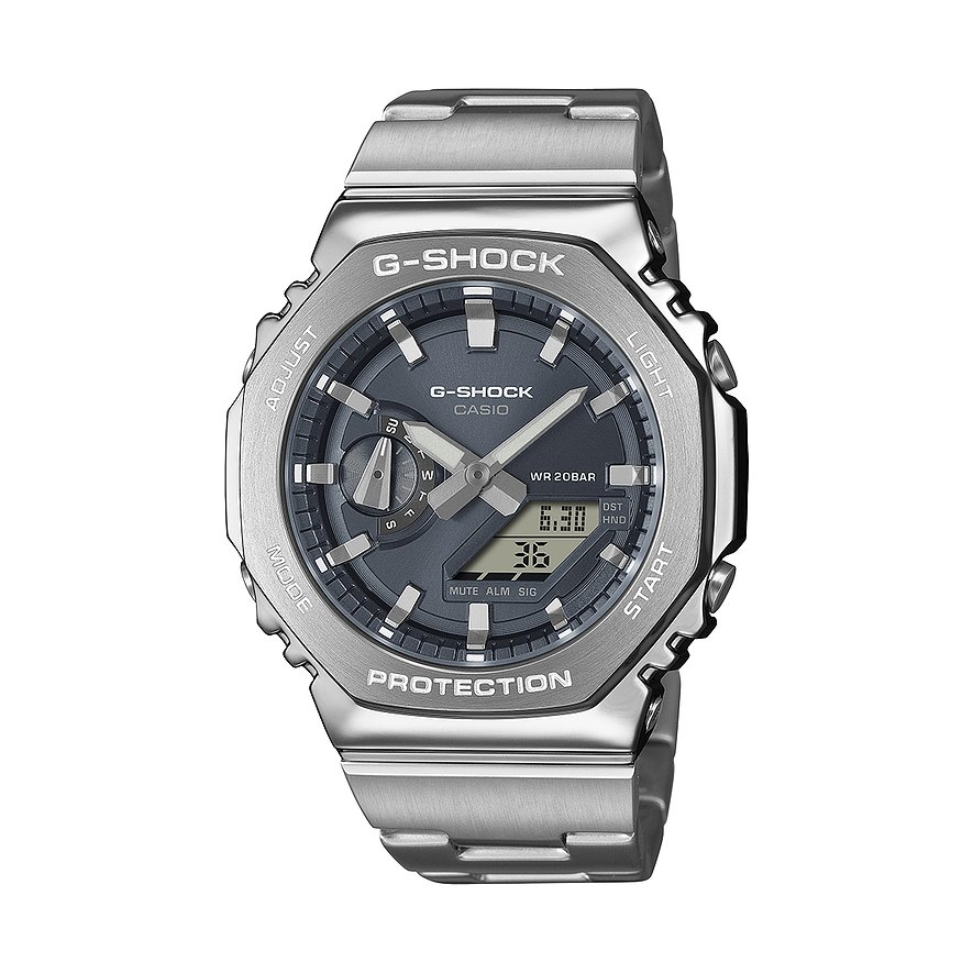 Casio Herrenuhr im Used-Look-Design mit dunkelgrauem Zifferblatt und Ziffern sowie Resin-Armband