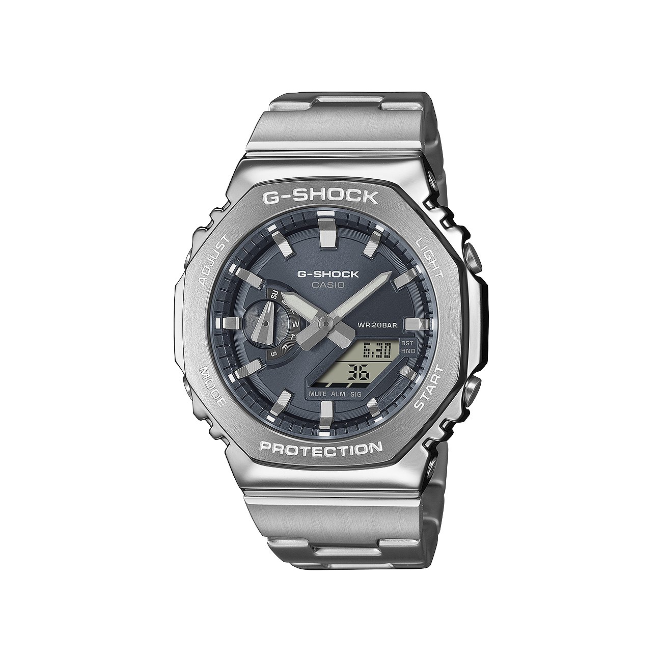 Casio Herrenuhr im Used-Look-Design mit dunkelgrauem Zifferblatt und Ziffern sowie Resin-Armband