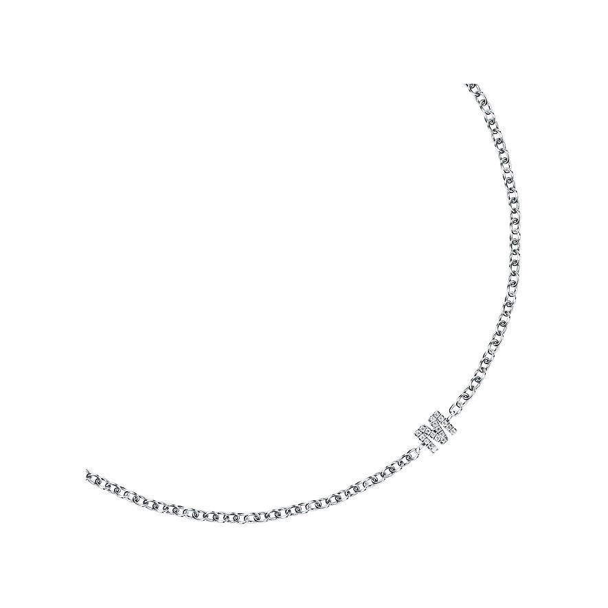 FAVS Armband i 925 silver med ett zirkoniabesatt korshänge.