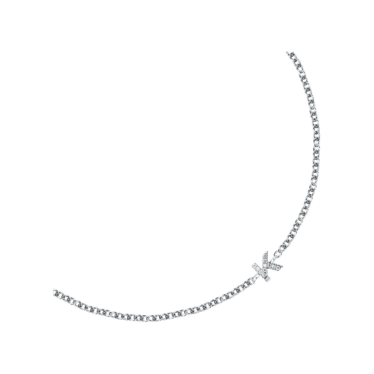 FAVS Armband i 925 silver med initialen 