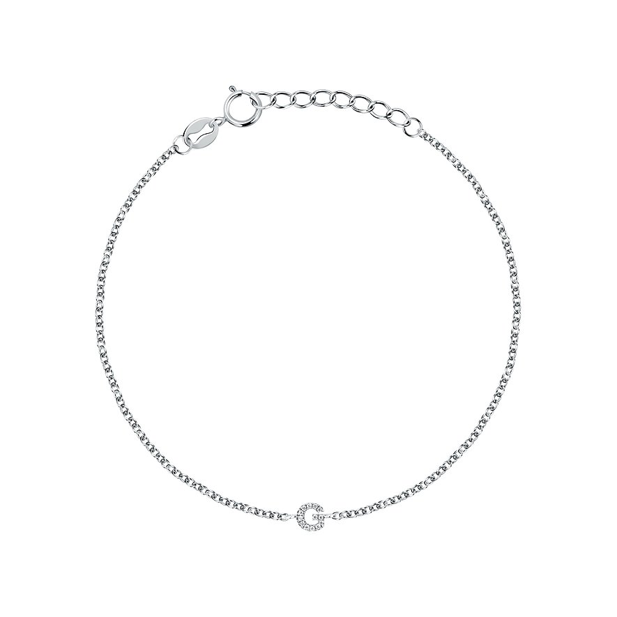 FAVS 925 silverarmband med gnistrande 
