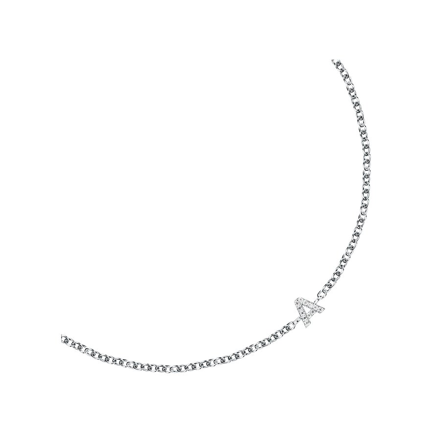 FAVS Armband i 925 silver med zirkoniabestyckad „A
