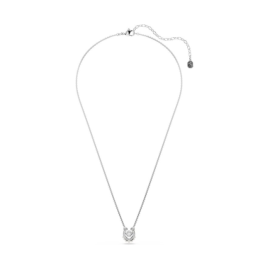 Swarovski Halskette aus Metall mit Swarovski-Kristall-Anhänger in Hufeisenform, vorne mittig platziert.