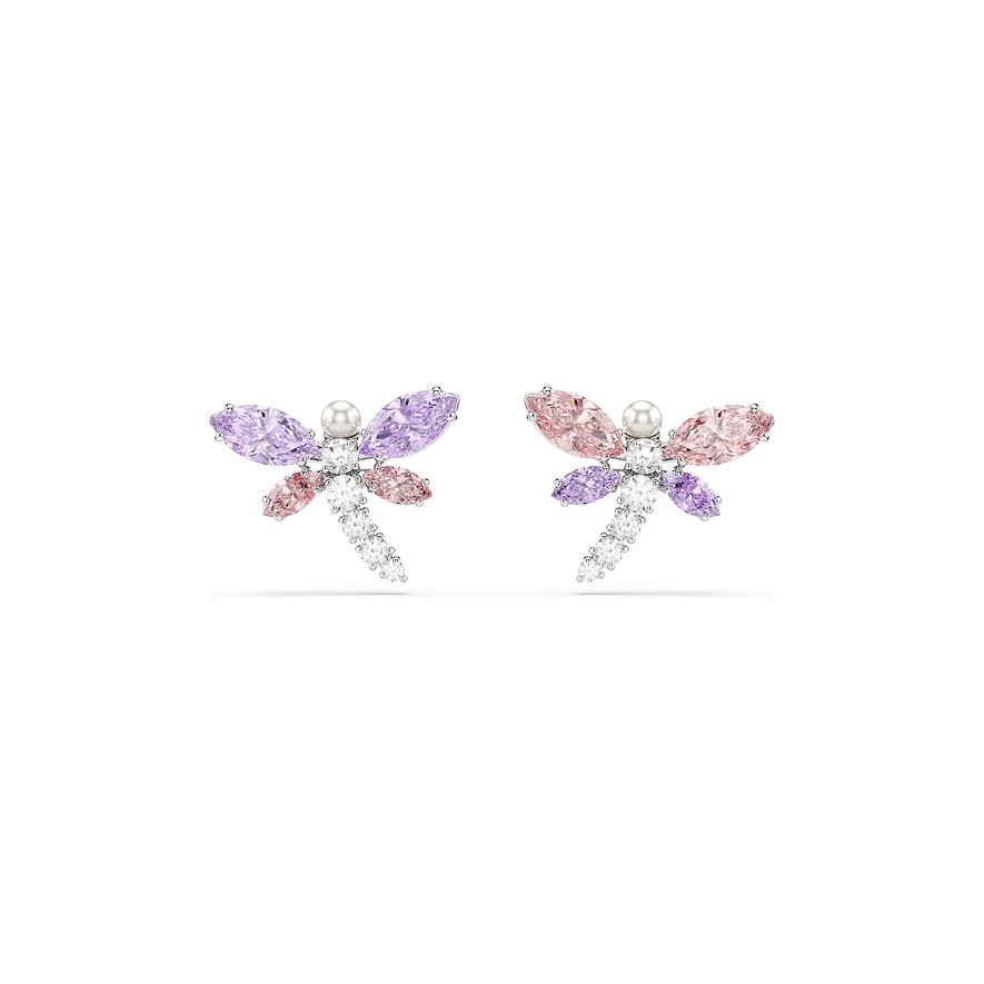 Swarovski Creolen Ariana Grande Capsule, Swarovski-Kristall, Damen, Metall, silber