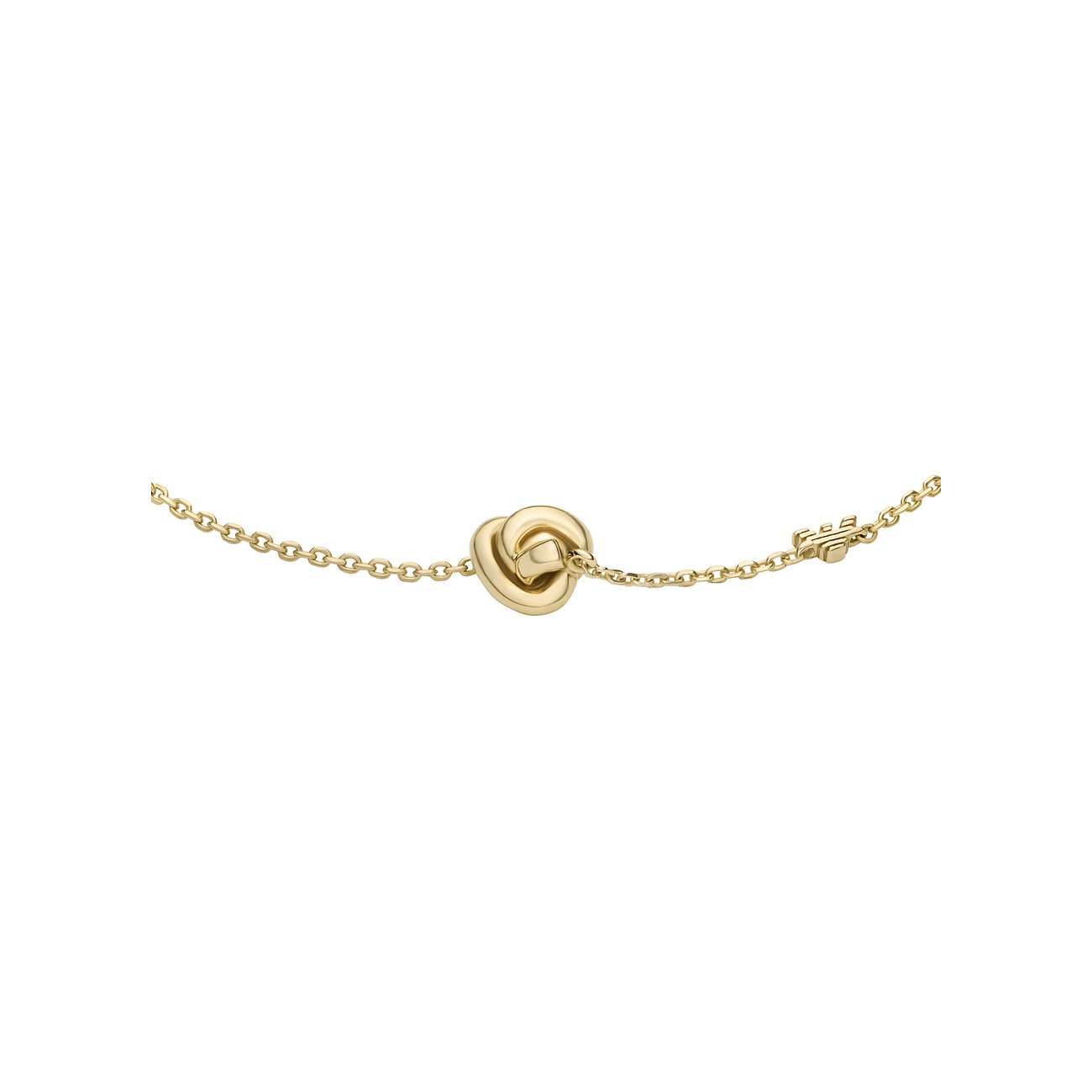 Emporio Armani Armschmuck aus vergoldetem Silber 925 mit in der Mitte einem runden, goldenen Knoten.