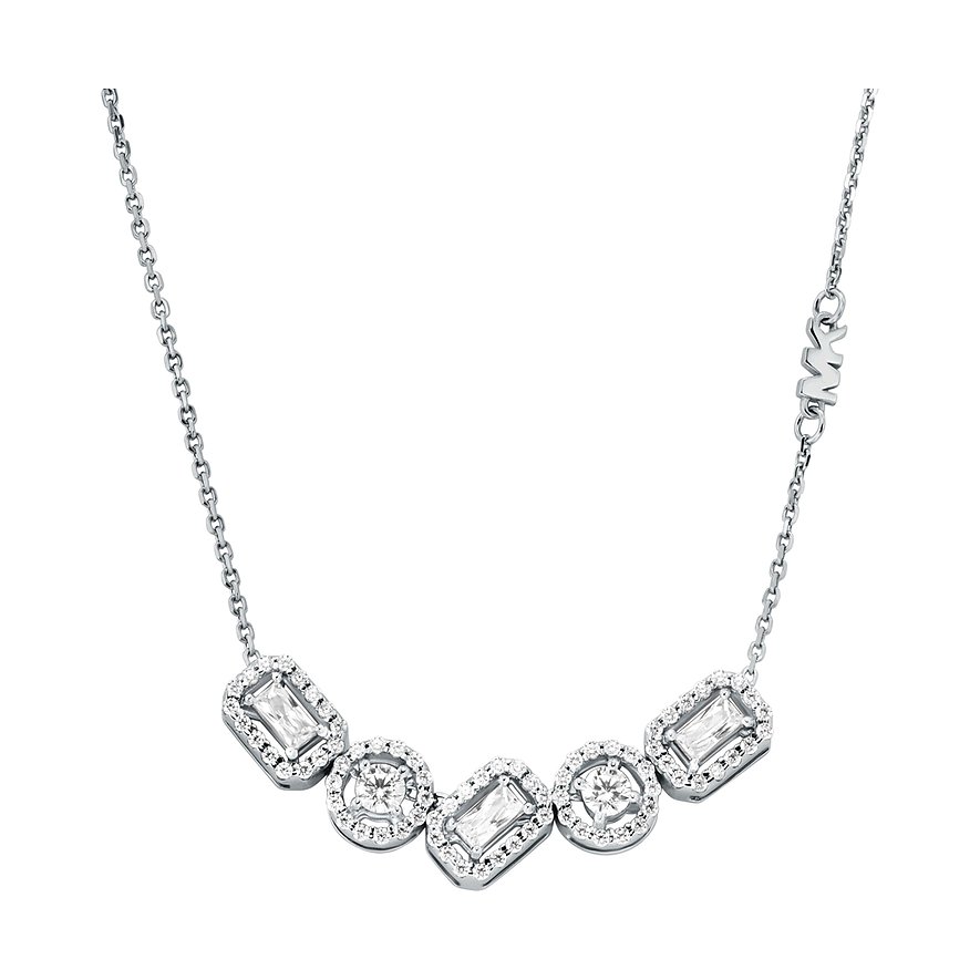 Michael Kors Kette KORS BRILLIANCE, Zirkonia, Damen, 925er Silber, silber