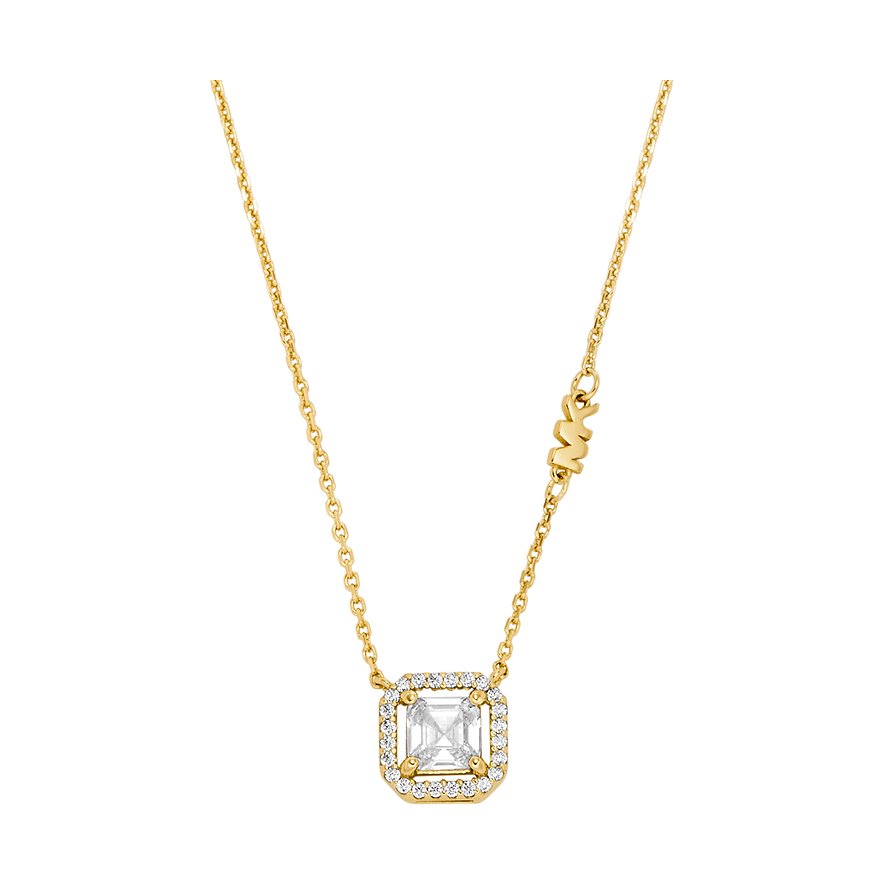Michael Kors Kette KORS BRILLIANCE, Zirkonia, Damen, 925er Silber, gold