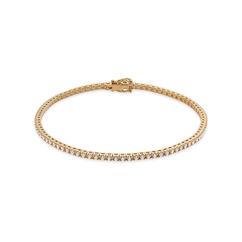 CHRIST Armschmuck aus 585 Gelbgold mit funkelnden Diamanten auf weißem Hintergrund.