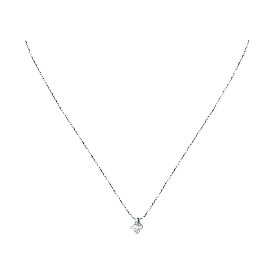 CHRIST Diamant-Halsschmuck aus 585 Gelbgold mit einem einzelnen, funkelnden Diamanten als Anhänger.